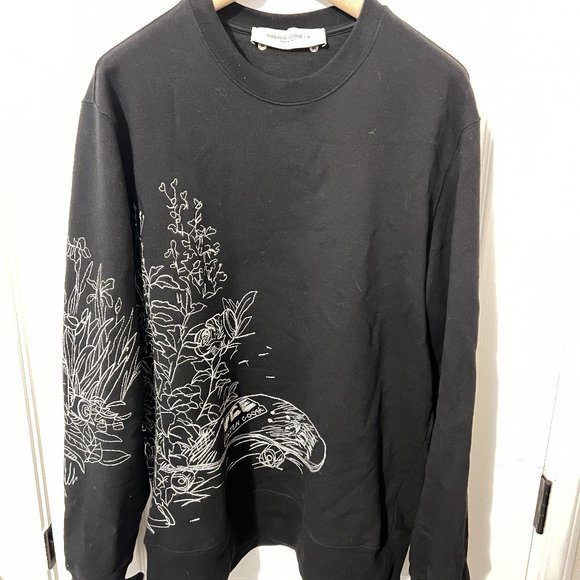 $995 Authentic GOLDEN GOOSE Made in ITALY Men's Black Crewneck Sweaters Sz.XL